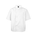 Kng M Lightweight Short Sleeve White Chef Coat 2578WHTM